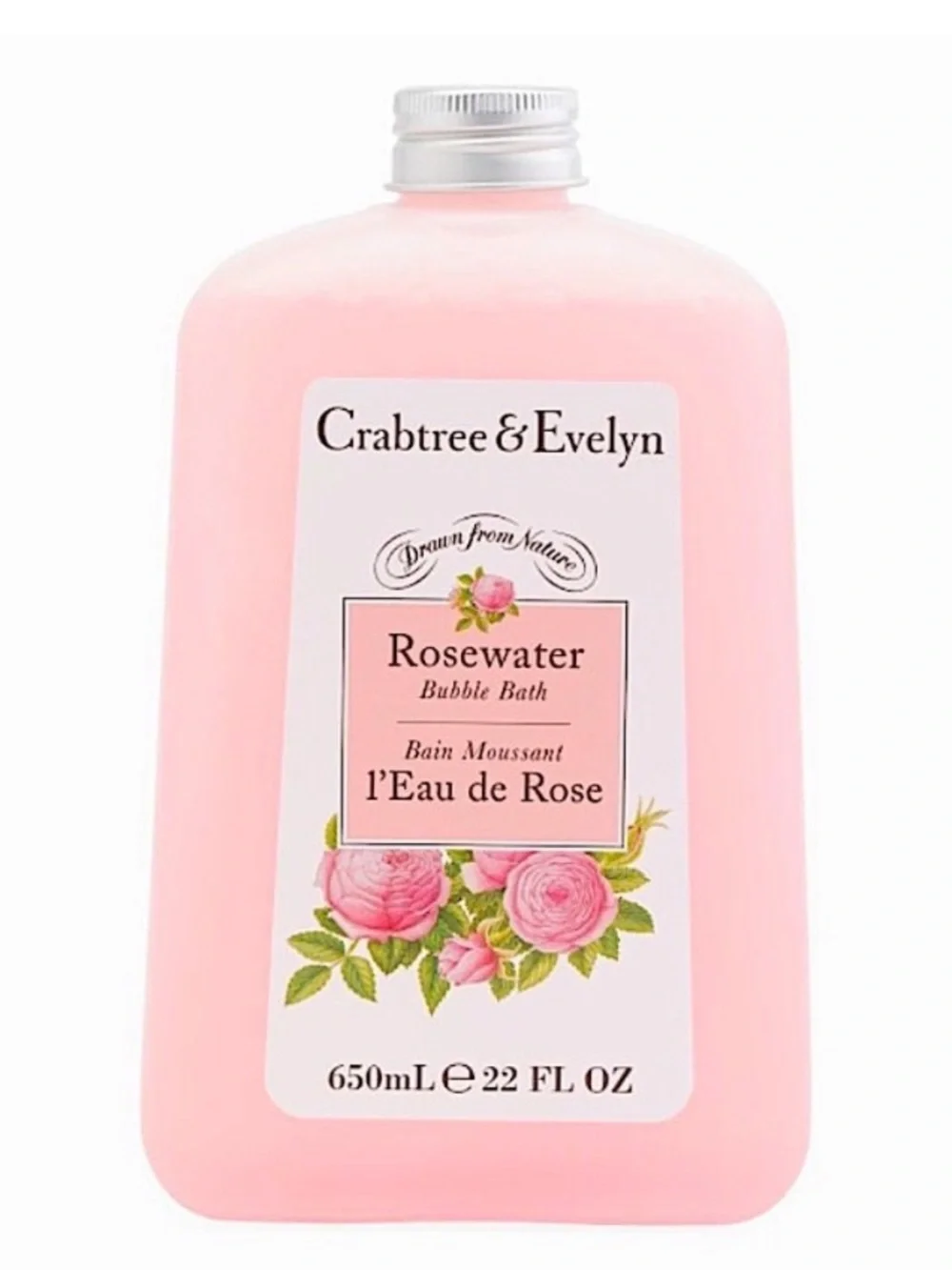 Crabtree & Evelyn Rosewater Bubble Bath New Light Pink Lot of 2.